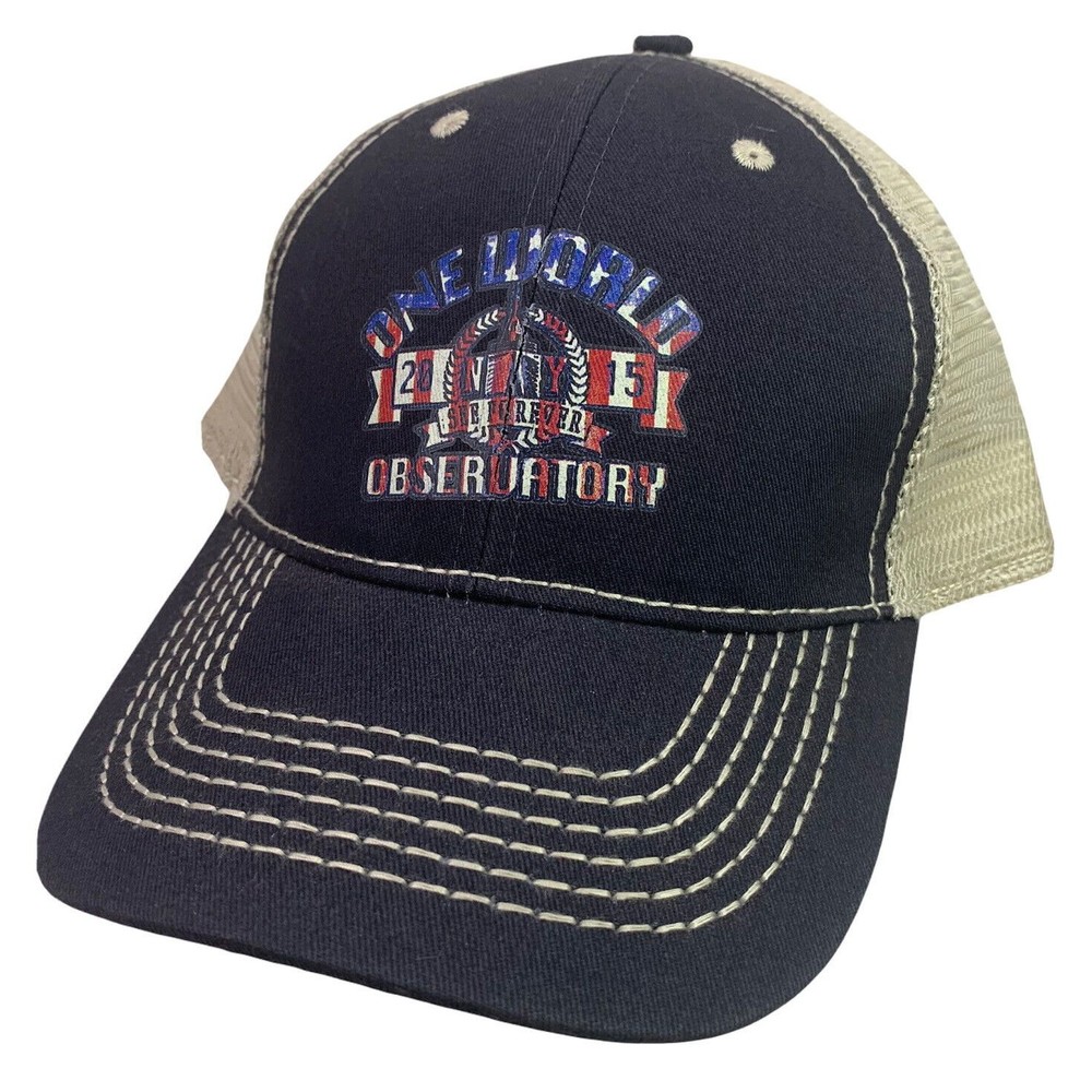 ONE WORLD OBSERVATORY Mesh Back ADJUSTABLE Hat Baseball Ball Cap